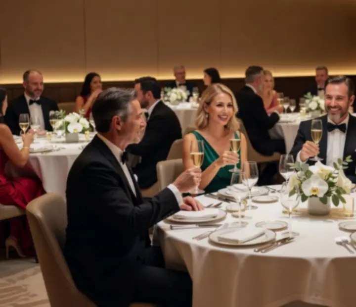 Événement privé dans une salle élégante du restaurant