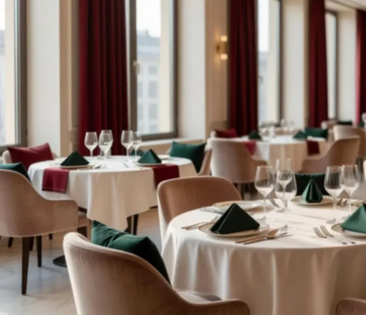 Vue intérieure du restaurant Sélection Classement avec tables élégantes et lumière douce